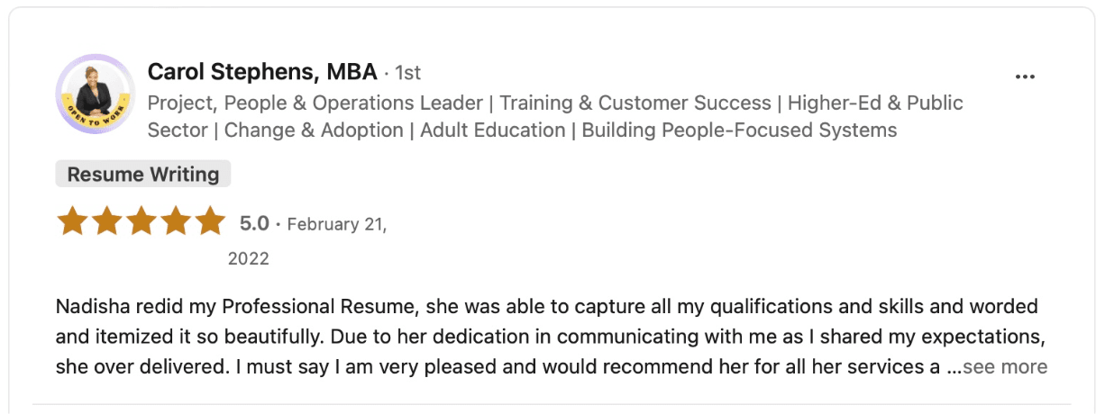 LinkedIn Business Review 3